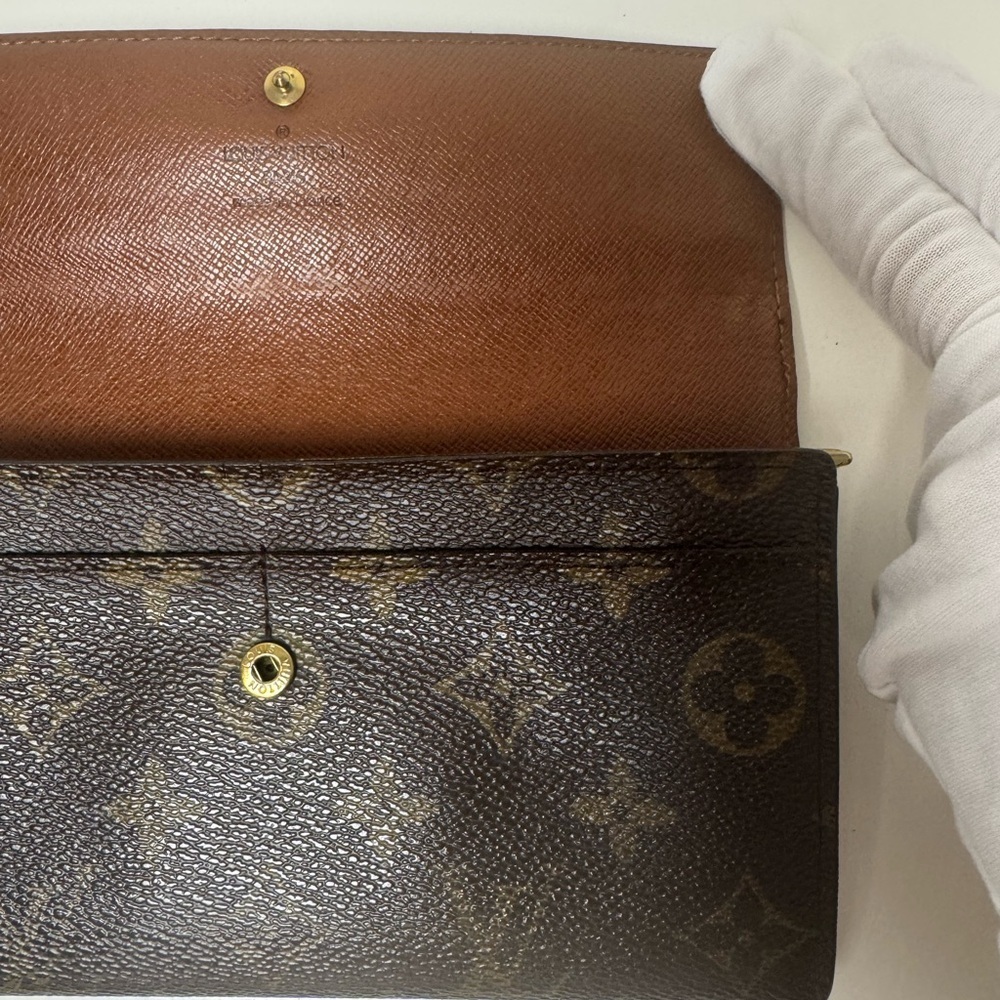 Louis Vuitton Monogram Coated Canvas Continental Wallet COA - Picture 10 of 16